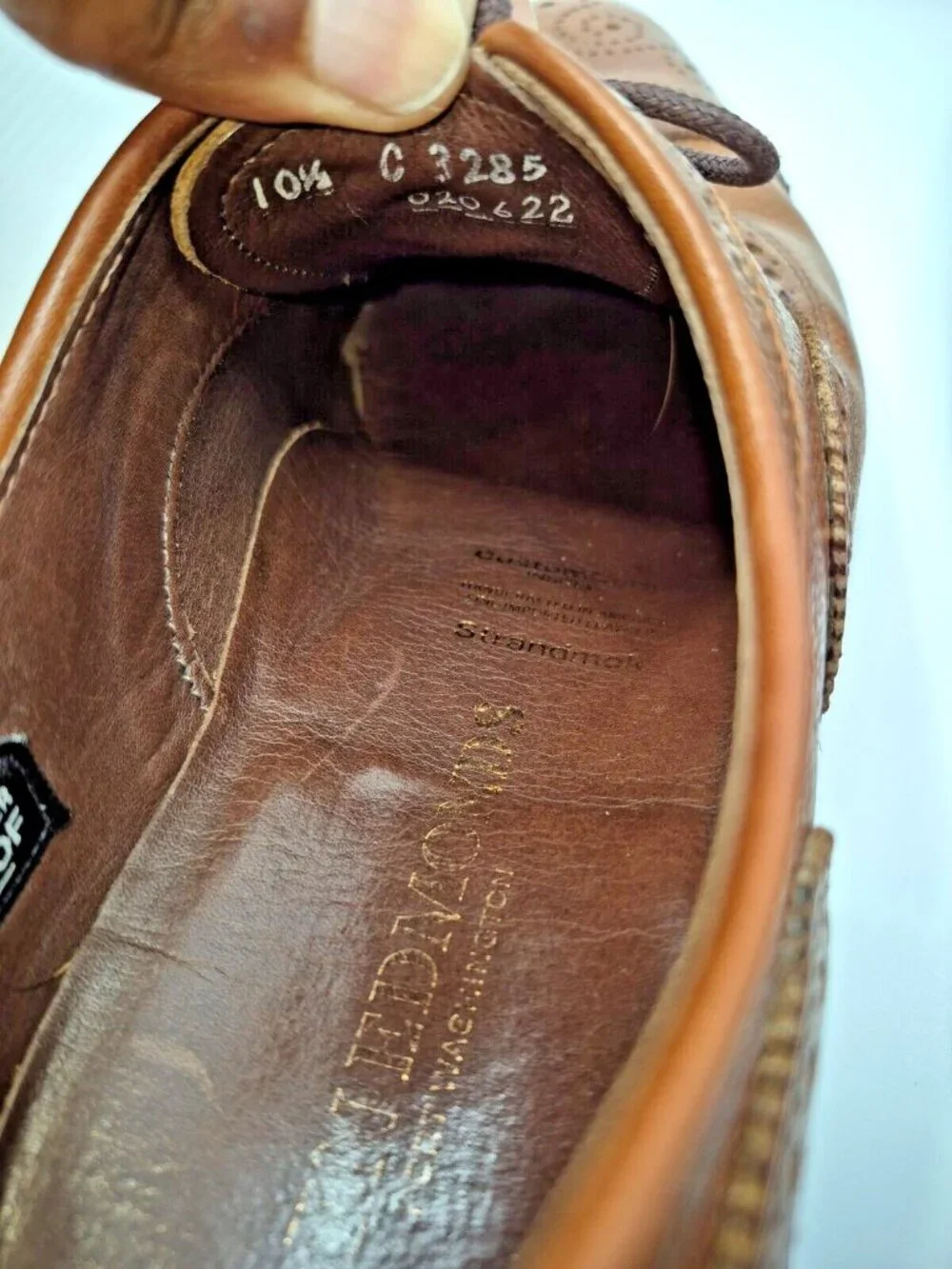 Allen Edmonds Strandmok Cap Toe Oxford Shoes Men's - Size 10.5 C weatherproof US